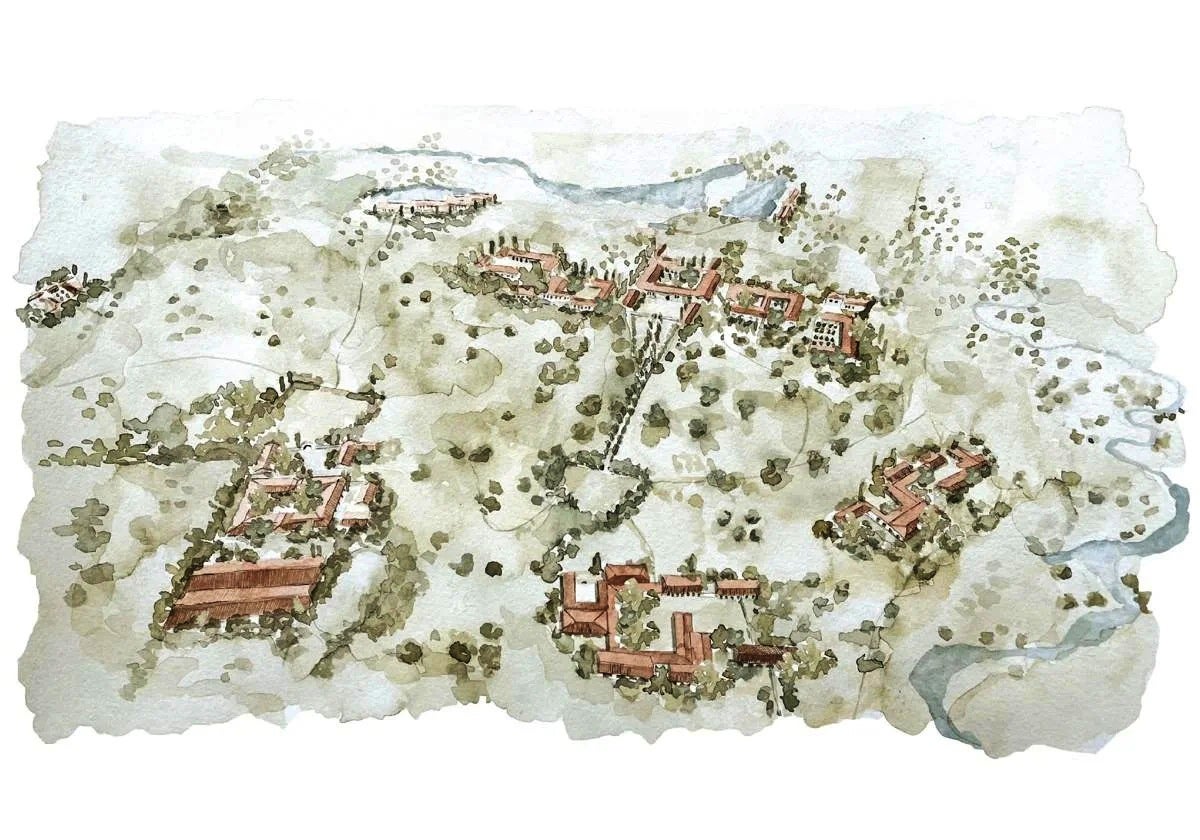 Esbozo de cómo será el complejo