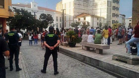 Concentración en la plaza de España para pedir más seguridad