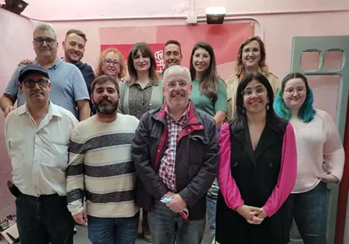 Ejecutiva saliente de la Agrupación Socialista Morala