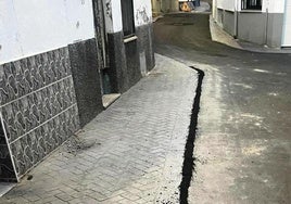 Obras de pavimentaciones en el centro urbano