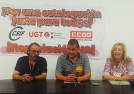 CCOO, UGT y CSIF exigen una catalogación «justa para todos y todas»