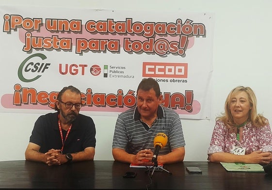 CCOO, UGT y CSIF exigen una catalogación «justa para todos y todas»