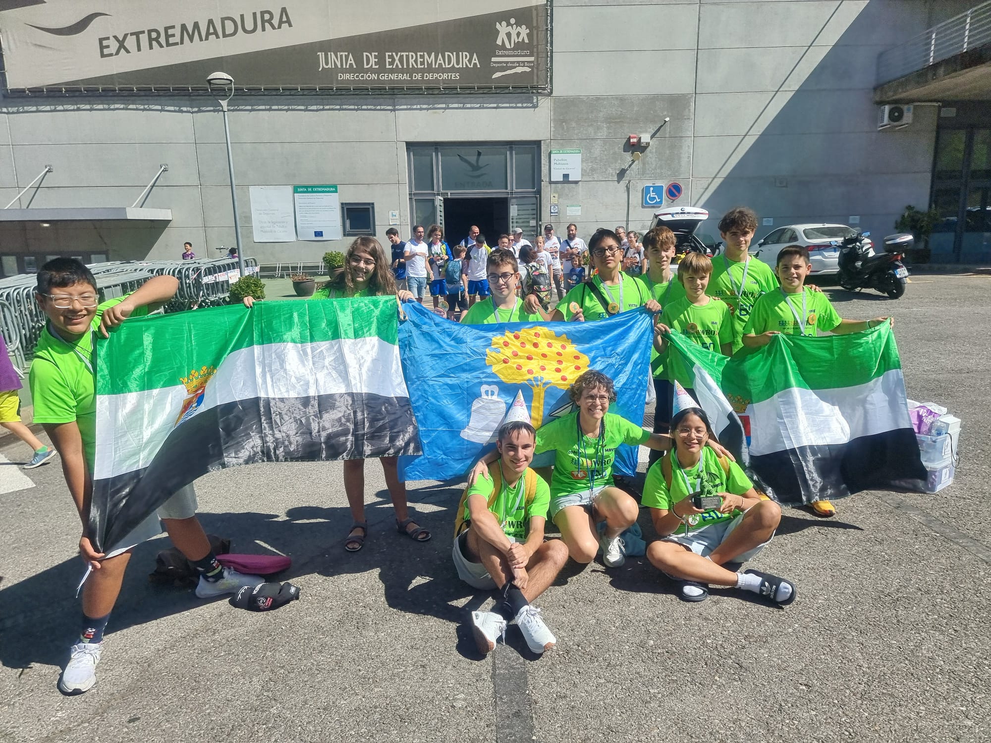 Representación de ArcaDroidEx en la final celebrada en Cáceres