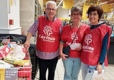 La recogida de alimentos promovida por Cáritas supera las expectativas