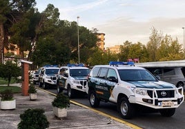 Amplio despliegue de la Guardia Civil en el casco urbano