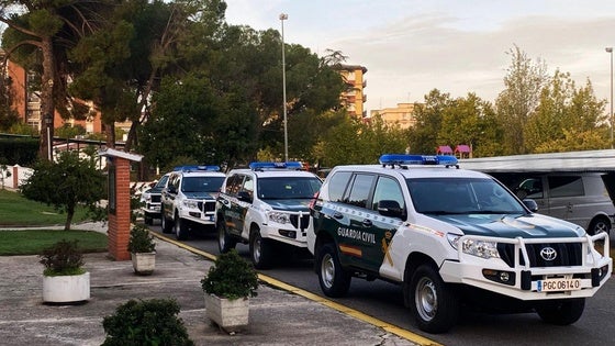 Amplio despliegue de la Guardia Civil en el casco urbano