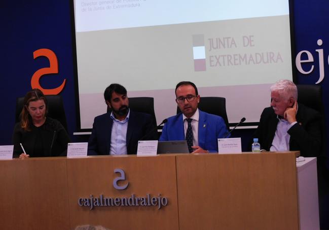 Fernando Vaquero, Juan Andrés Tovar y Juan Eloy Rodríguez con Águeda García-Agulló