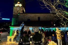 Iberdrola llevó la iluminación navideña el año pasado a Cantabria