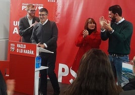 Jesús Gómez Medinabeitia, Patxi López, Raquel Medina y Álvaro Sánchez Cotrina en La Inmaculada