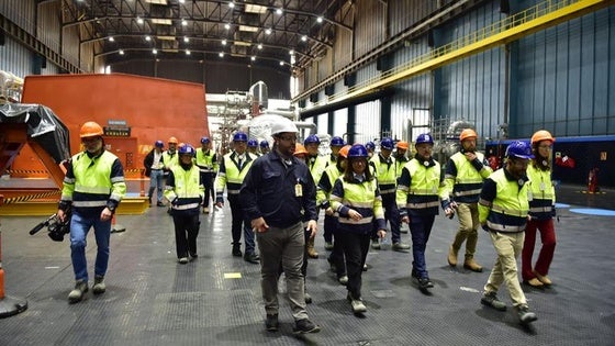 La misión de eurodiputados desplazada a Extremadura visita las instalaciones de la central nuclear de Almaraz