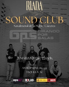 Los madrileños Riada estarán el sábado en Sound Club