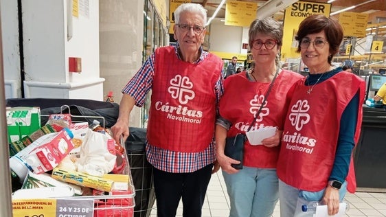 Cáritas Navalmoral hará este jueves y viernes una nueva recogida de alimentos