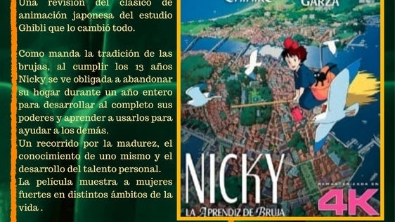 El cineclub Pasolini proyecta este martes 'Nicky. La aprendiz de bruja'