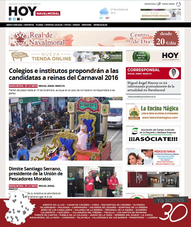 HOY Navalmoral renueva su web