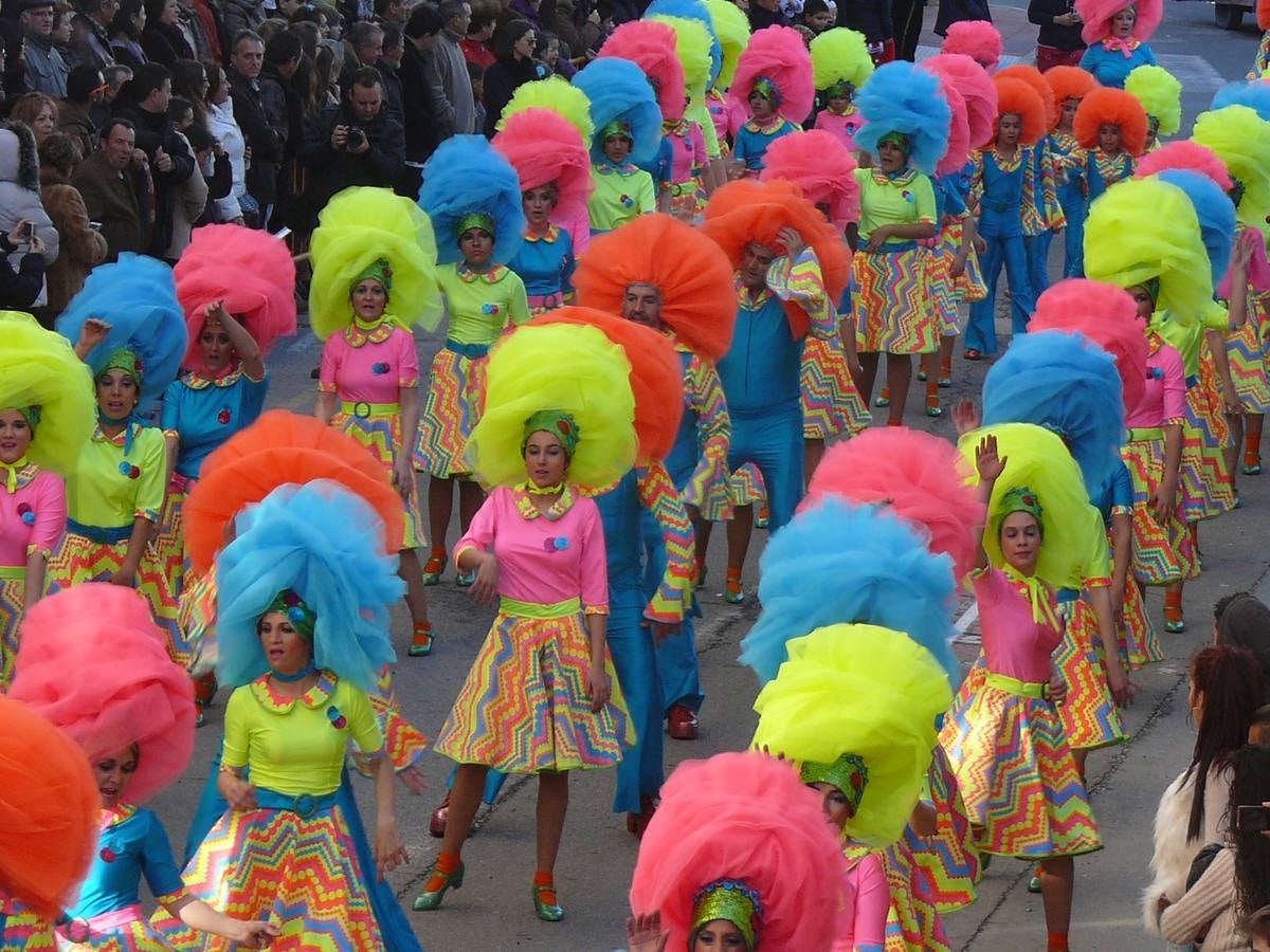 La peña Zero en el desfile de carrozas y comparsas 