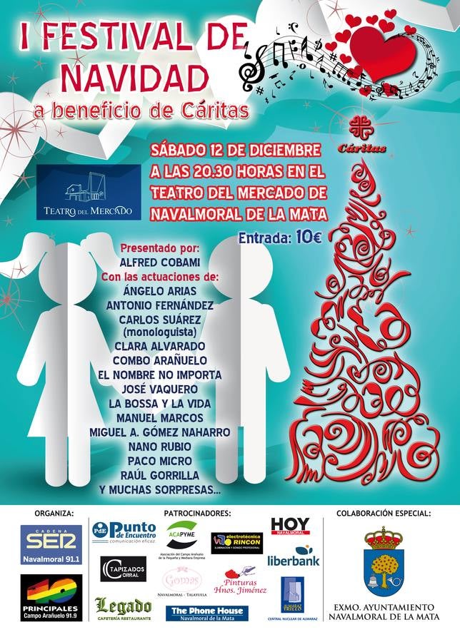 Un festival a beneficio de Cáritas llenará de música solidaria el Teatro del Mercado