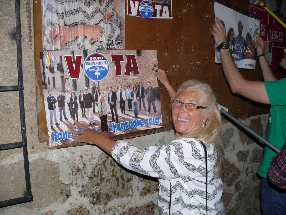 Ángela Miguel en el inicio de la campaña electoral de las elecciones de mayo 