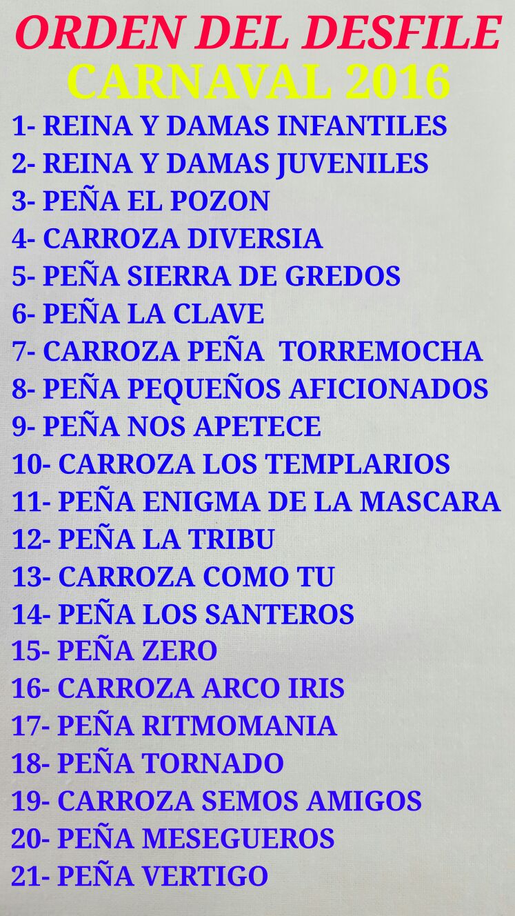 Las reinas y damas abrirán los desfiles de carrozas y comparsas del Carnaval