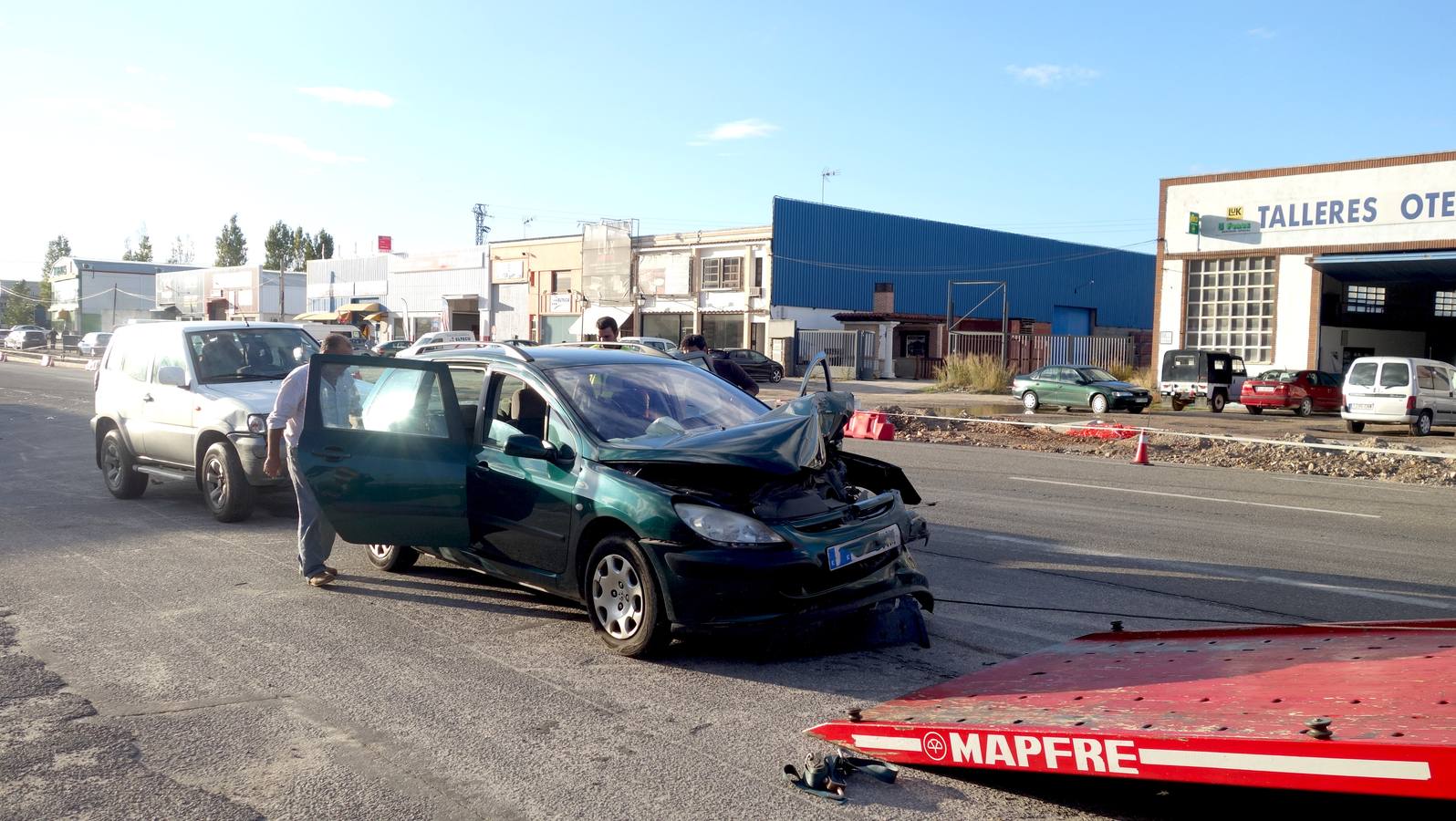 Accidente ocurrido en la zona de La Bamba 