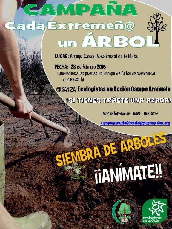 Ecologistas en Acción organiza una plantación de árboles en el arroyo Casas