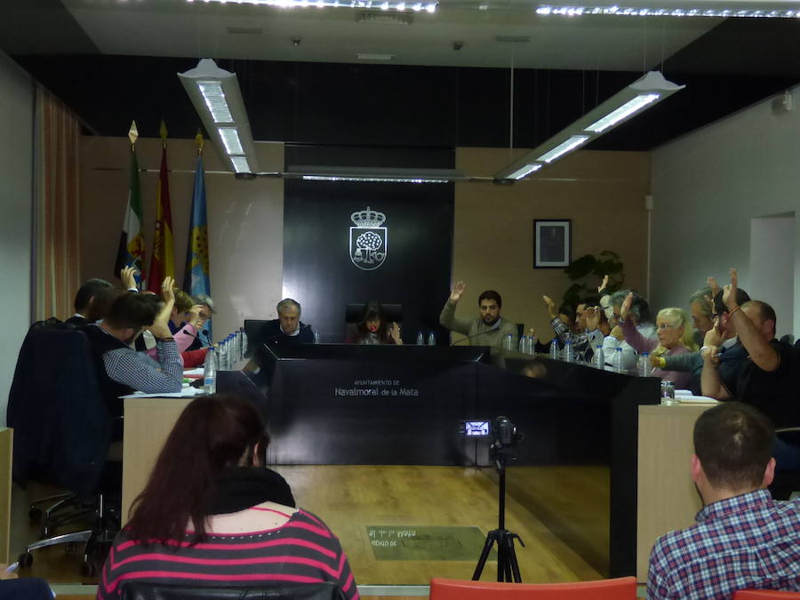 Imagen del pleno celebrado en la noche del jueves 