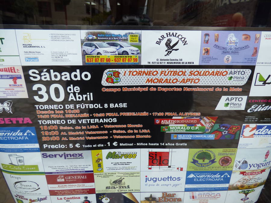 El Atlético de Madrid veteranos, atracción del I Torneo de Fútbol Solidario Moralo-APTO