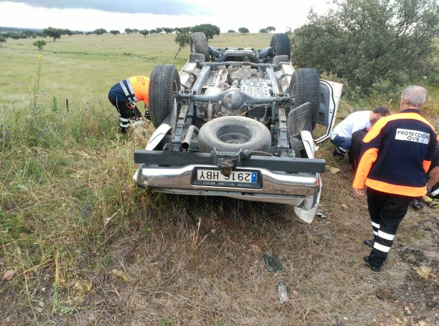 Así quedó el vehículo siniestrado 