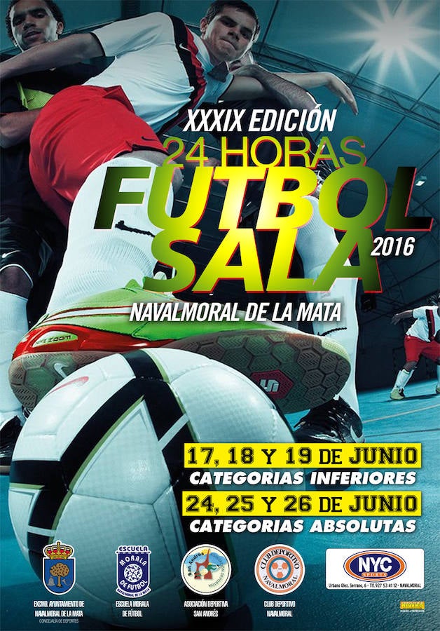 Convocadas las XXXIX 24 Horas de fútbol-sala de Navalmoral