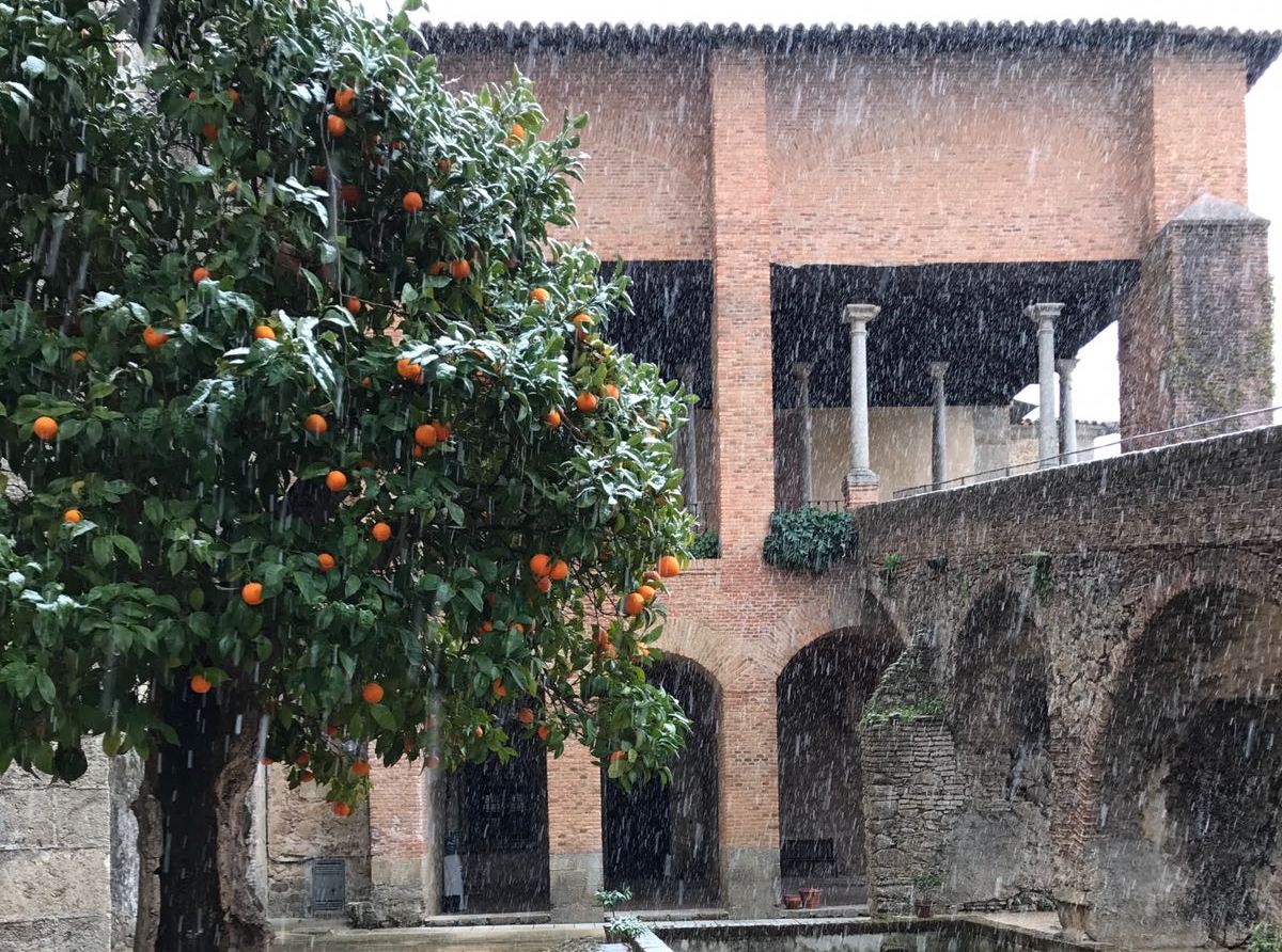 Nieve en el Monasterio de Yuste 
