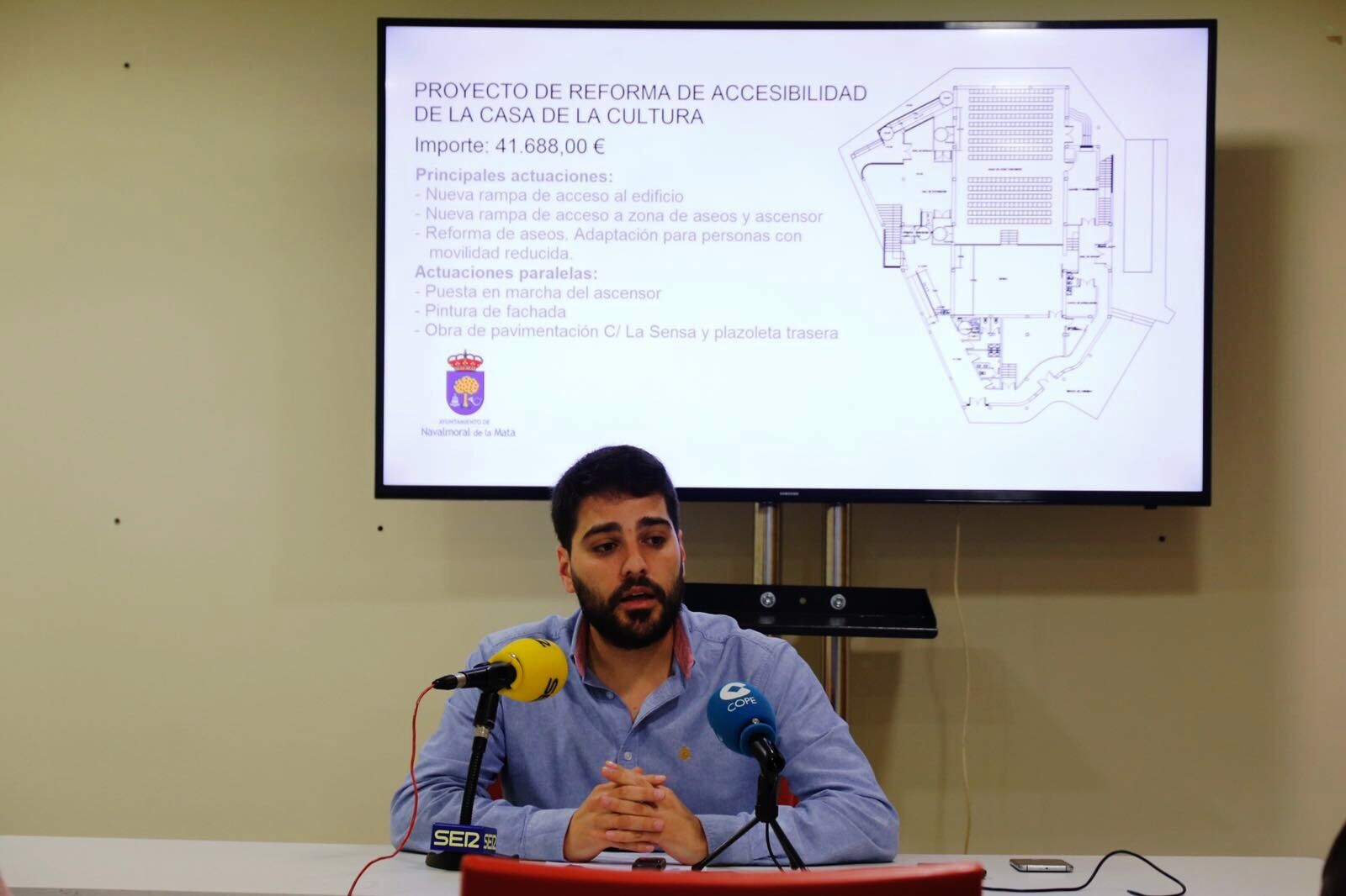 El concejal de Urbanismo, Iñaki Rodríguez, presentó el proyecto 