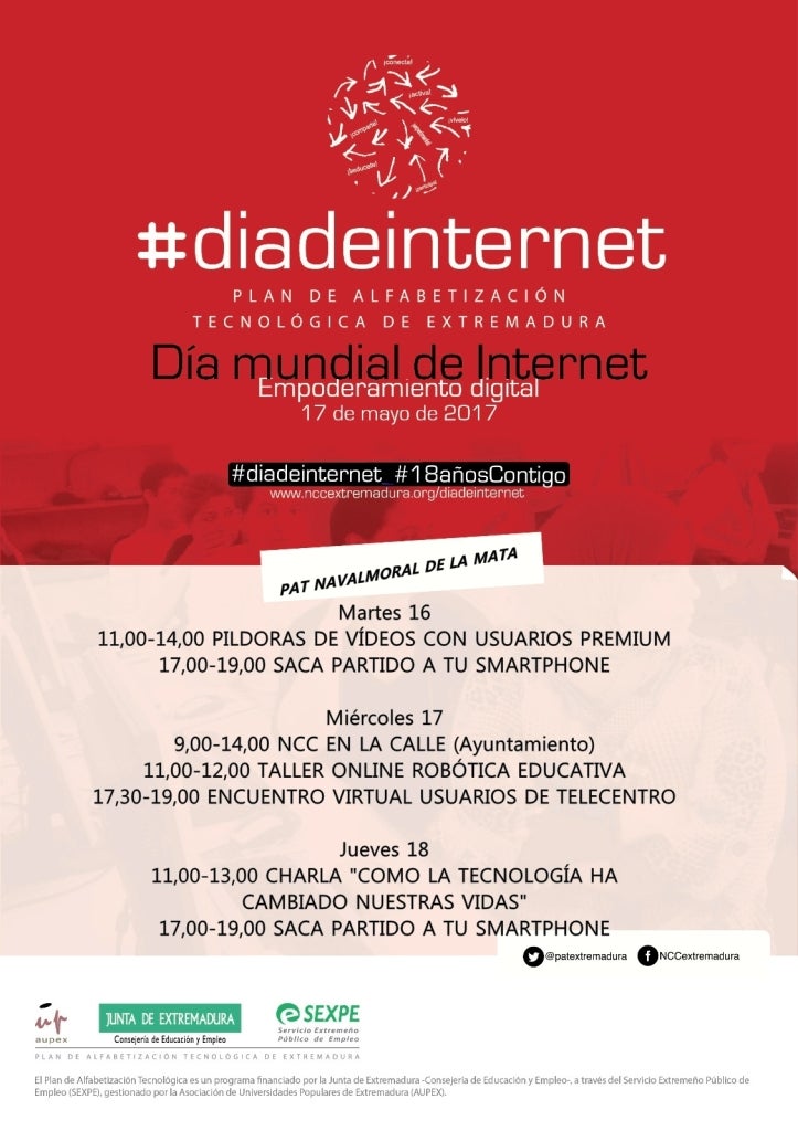 El PAT de Navalmoral celebra el Día de Internet con diferentes actividades