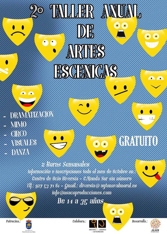 Abierto el plazo para inscribirse en el 2º Taller de Artes Escénicas