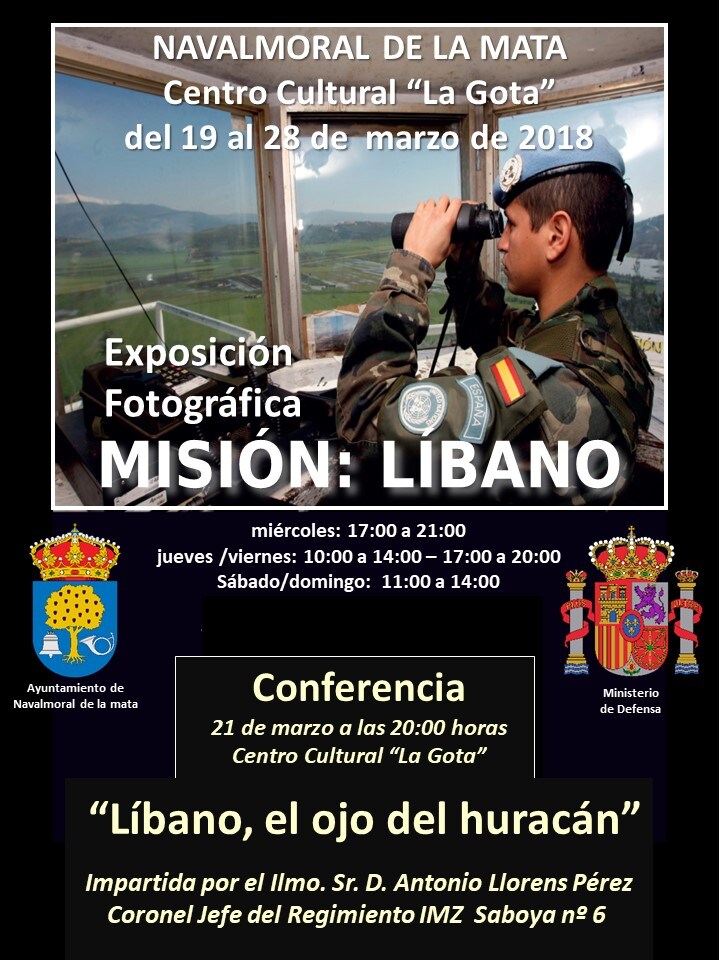 La Gota acoge una exposición fotográfica sobre la misión española en Líbano