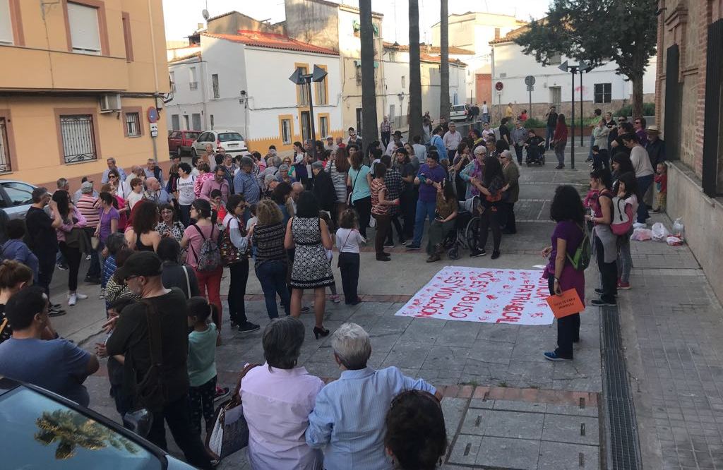 Concentración frente al Palacio de Justicia para rechazar la sentencia de 'La manada'