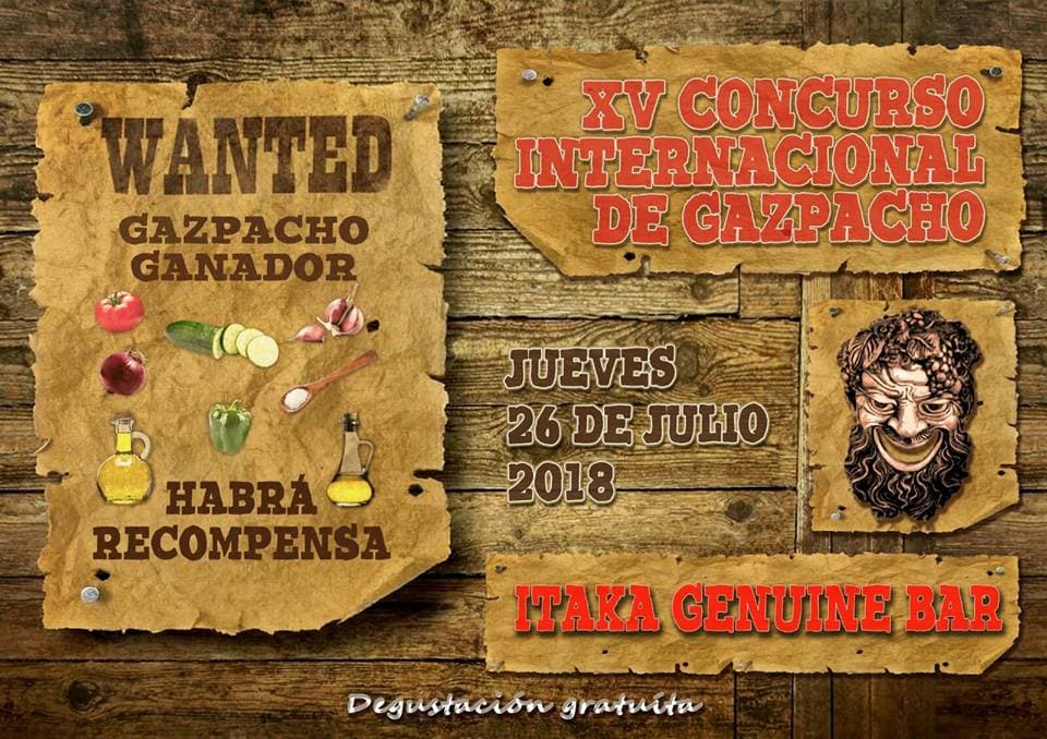 El pub Itaka organiza un año más el Concurso Internacional de Gazpacho