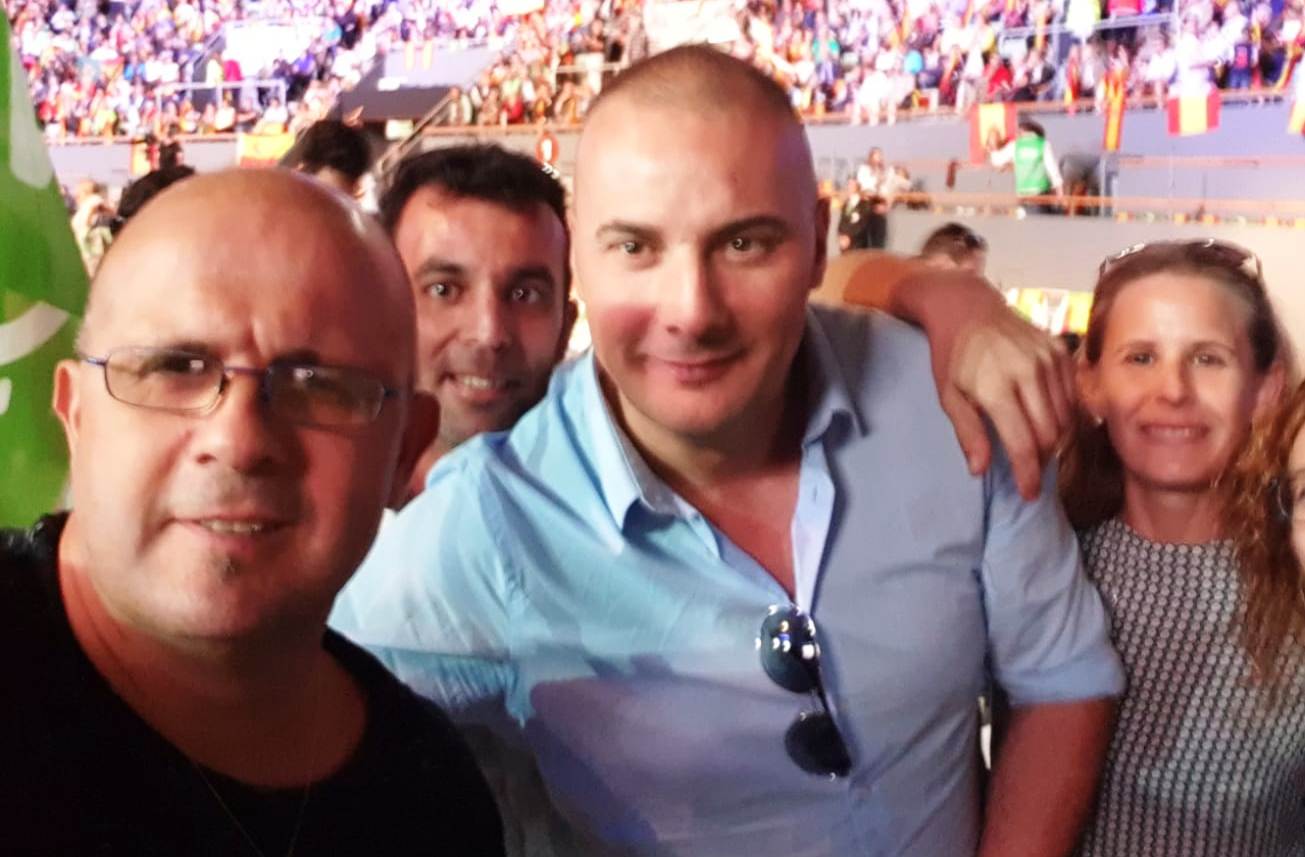 Juan Carlos Prieto, Yannis Pérez y Carmen Tena en Madrid y abajo Jorge Martín 