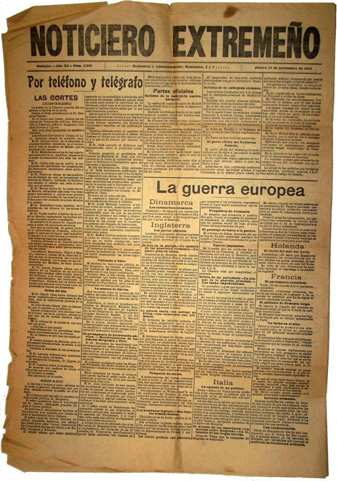 Portada del histórico periódico regional. 