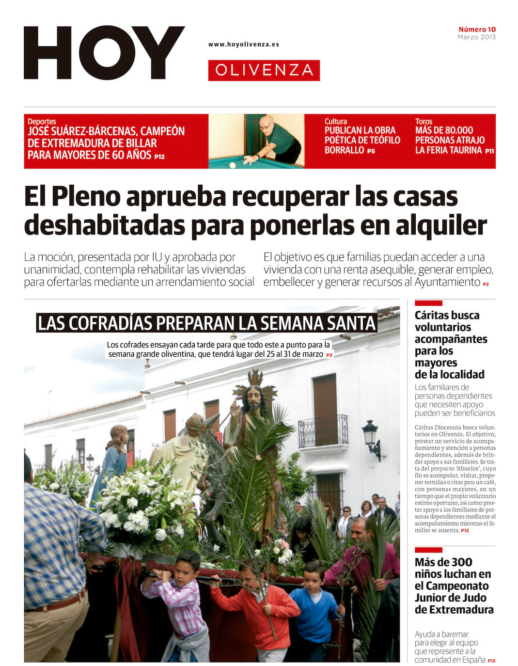 Fotos: Olivenza, portada a portada