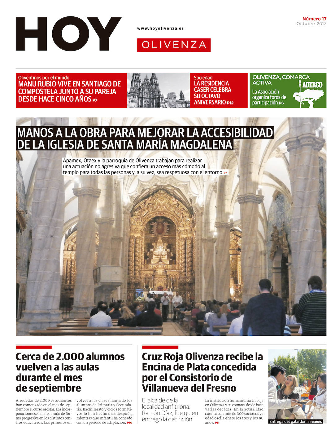 Fotos: Olivenza, portada a portada