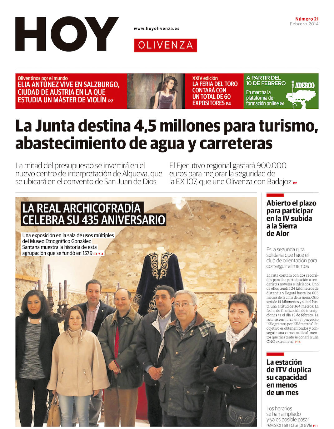 Fotos: Olivenza, portada a portada