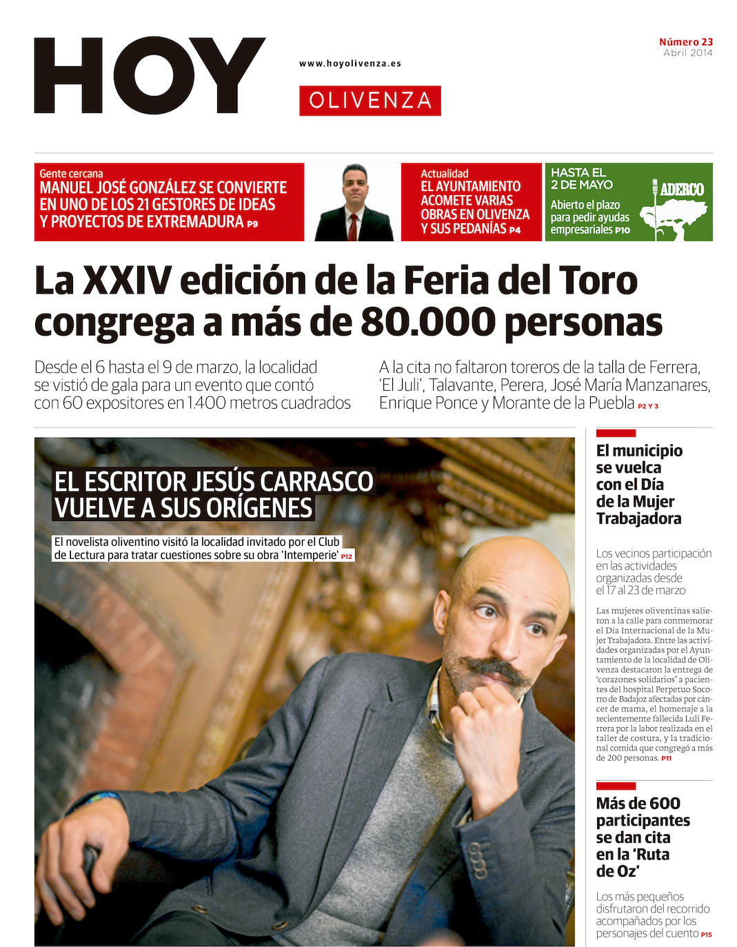 Fotos: Olivenza, portada a portada