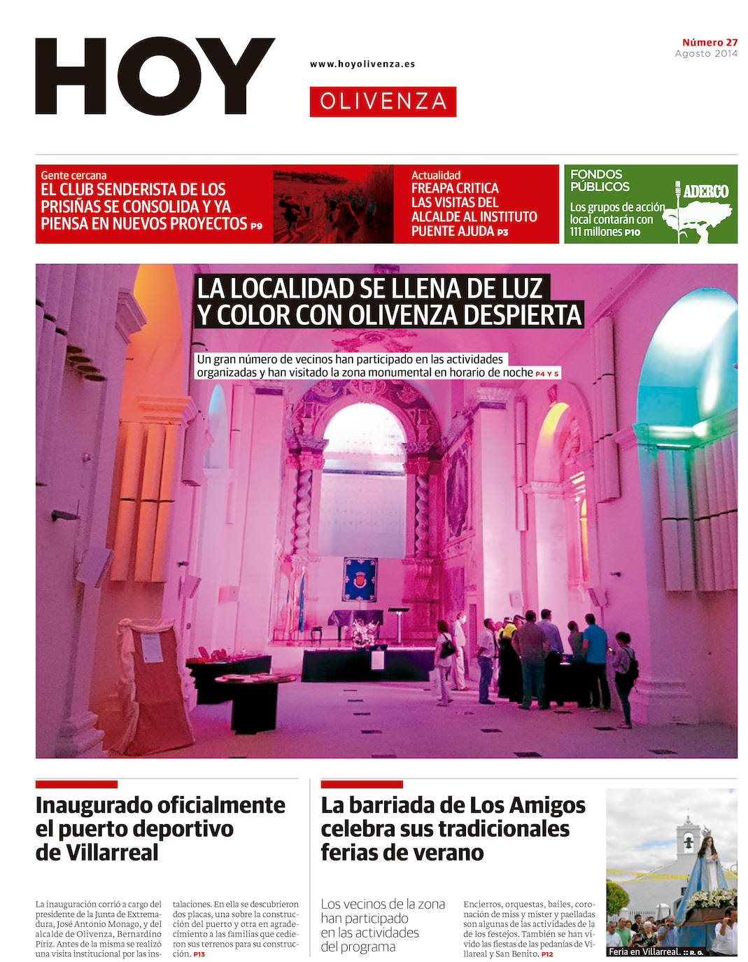 Fotos: Olivenza, portada a portada