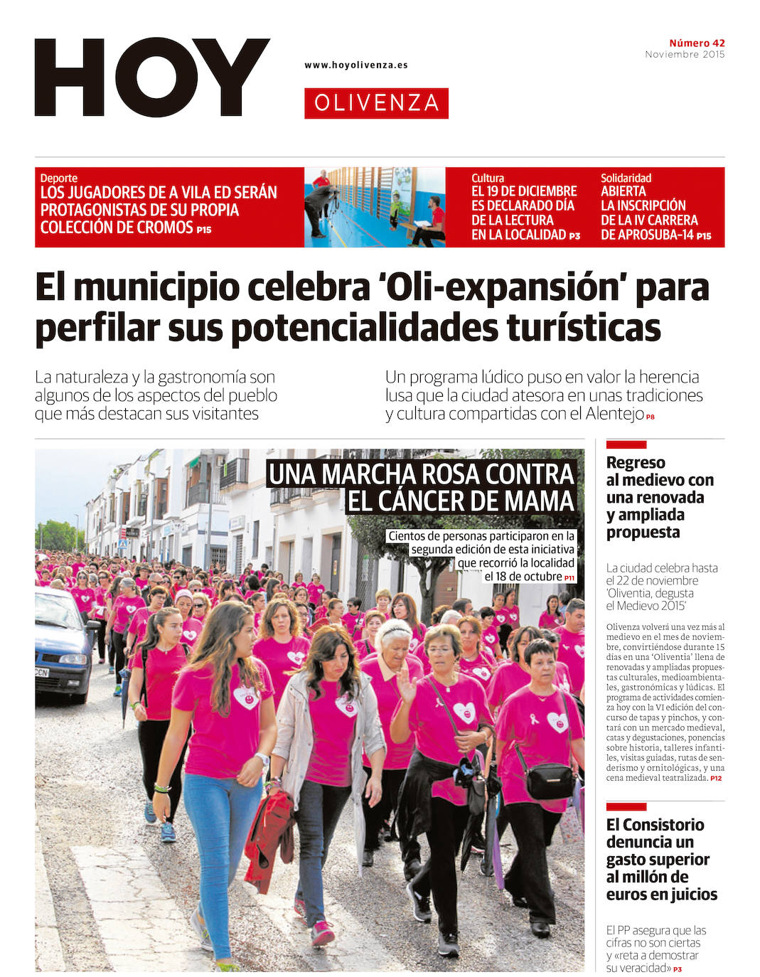 Fotos: Olivenza, portada a portada