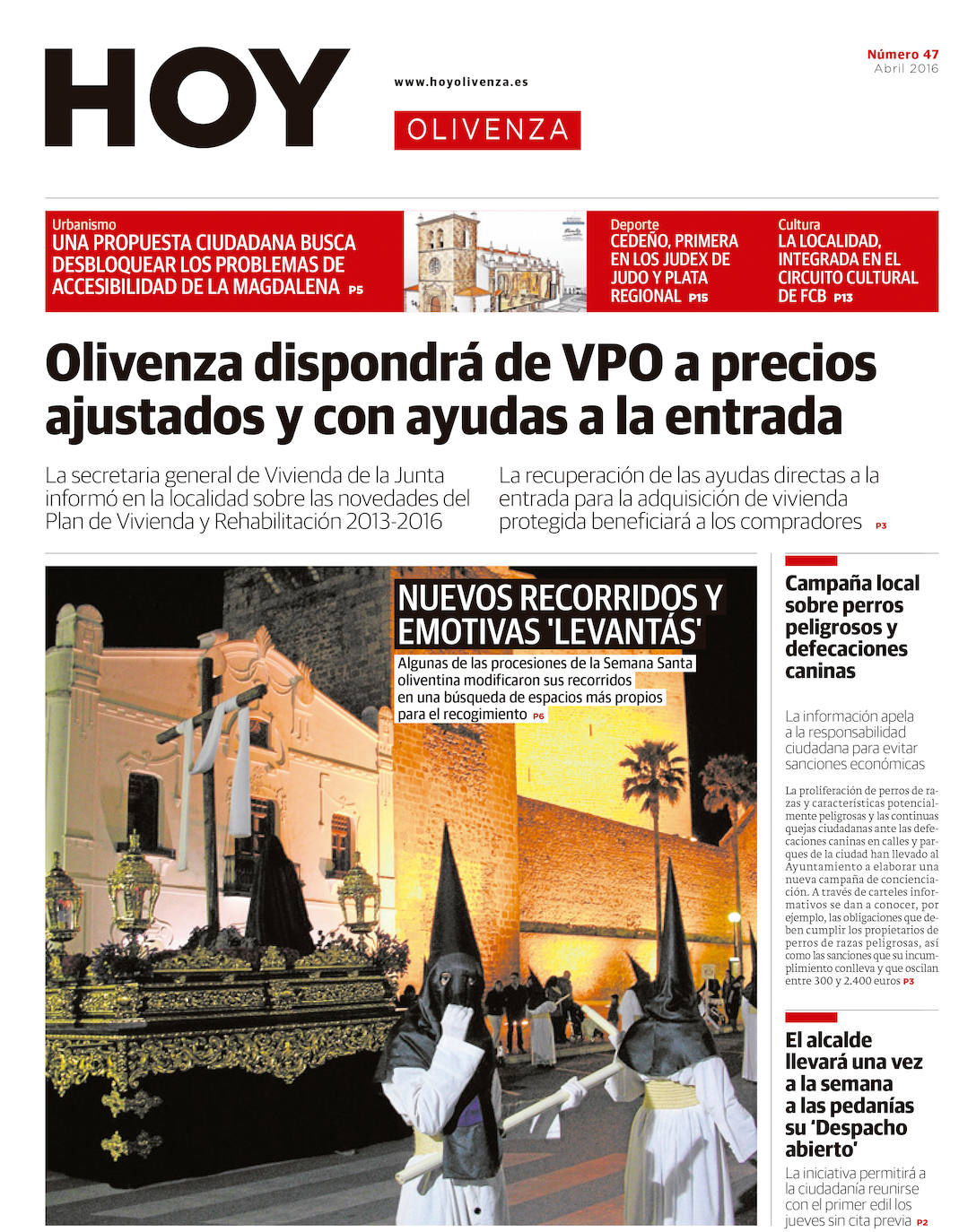 Fotos: Olivenza, portada a portada