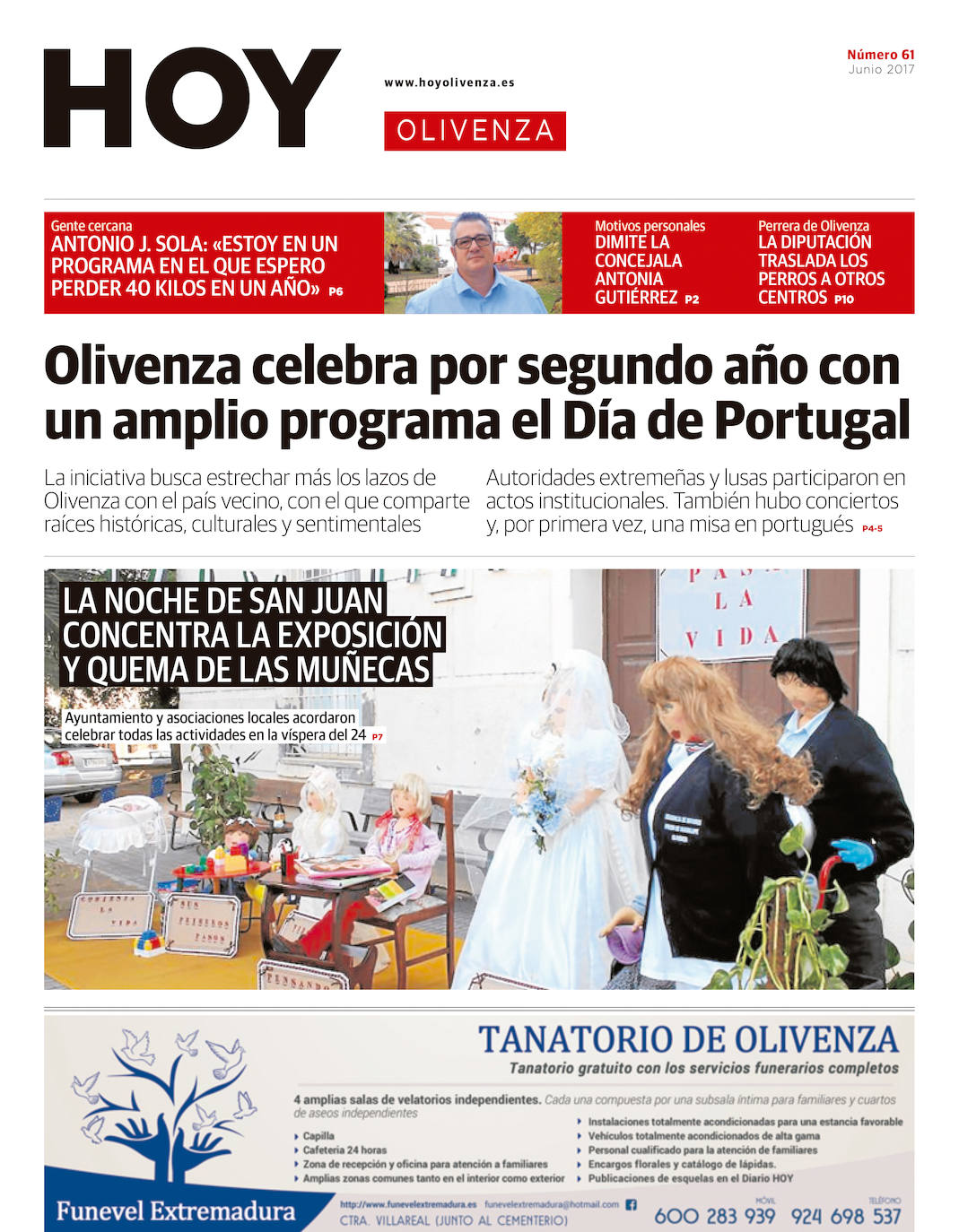 Fotos: Olivenza, portada a portada
