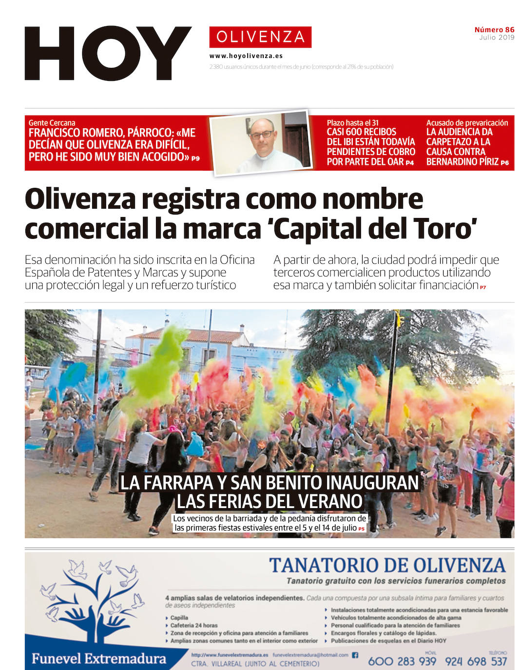Fotos: Olivenza, portada a portada