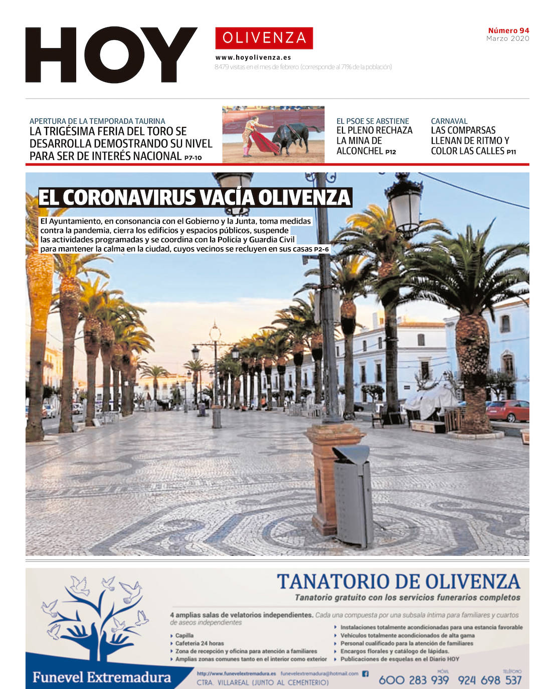 Fotos: Olivenza, portada a portada