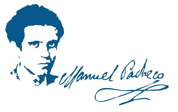 Firma de Manuel Pacheco y diseño de su efigie, imagen del centenario. 