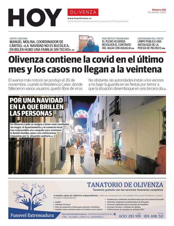 Ya en la calle la edición número 103 del hiperlocal HOY Olivenza