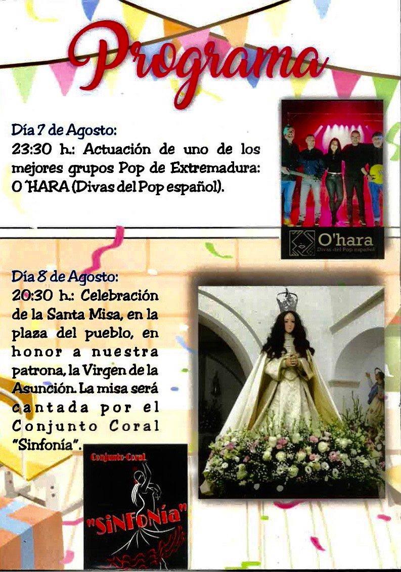 Programa de actividades. 